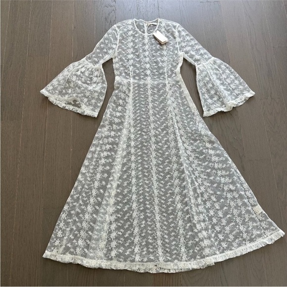Doen Adalise Sea Salt White Lace Sheer
Maxi Dress XS NWT - Picture 3 of 9
